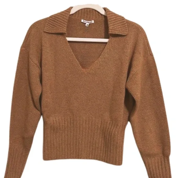 Reformation Beckie Cashmere Collared Sweater - Picture 5 of 14